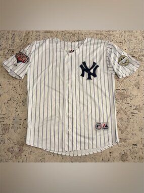 Majestic Authentic New York Yankees Hideki Matsui #55 World Series Jersey